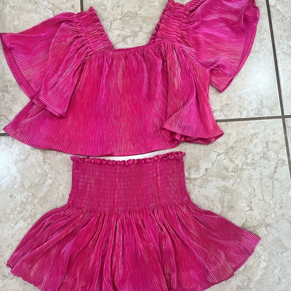 Vibrant Pink Two-Piece Set